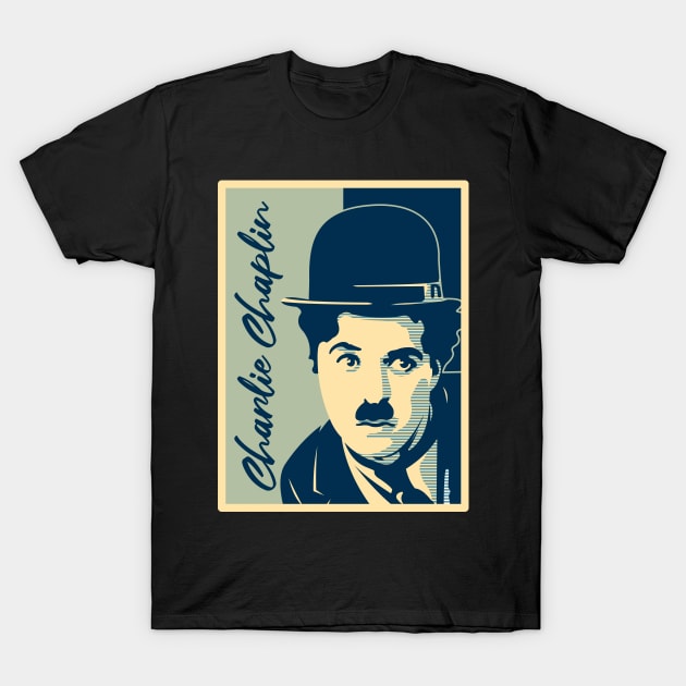 CHARLIE CHAPLIN POP ART T-Shirt by Tekate